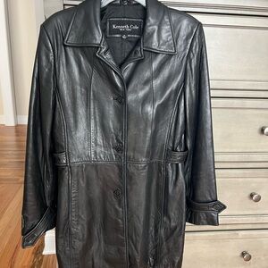 Kenneth Cole Women's Black Leather Jacket